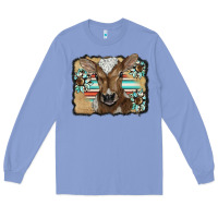 Colony Blue western wreath baby calf Long Sleeve Tee - BarkalooDesign