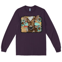 Plum western wreath baby calf Long Sleeve Tee - BarkalooDesign