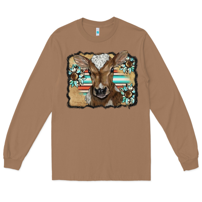 Western Wreath Baby Calf Long Sleeve Tee by BarkalooDesign | Teevron