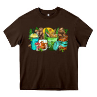 Chocolate Brown bear coffee cups Heavy Core Tee - Zillion Design Studio