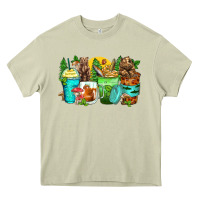 Mossy bear coffee cups Heavy Core Tee - Zillion Design Studio