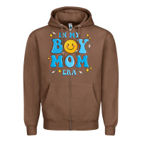 Chestnut in my boy mom era Zipper Hoodie - MaliasSmallBusiness