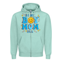 Seafoam in my boy mom era Zipper Hoodie - MaliasSmallBusiness