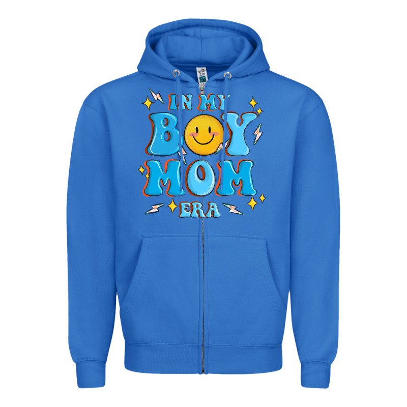 In My Boy Mom Era Zipper Hoodie by MaliasSmallBusiness | Teevron