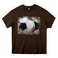 Chocolate Brown sports soccer background Heavy Core Tee - Artiststas