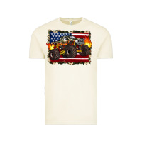 Vintage Arctic american flag monster truck Vintage Tee - Artiststas