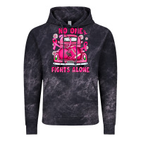 Cloud Black breast cancer no one fights alone truck football Vintage Hoodie - JahusDesignShop