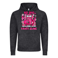 Vintage Black breast cancer no one fights alone truck football Vintage Hoodie - JahusDesignShop