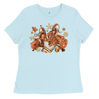 Baby Blue Melanin Christmas black girl sneakers Ladies Tee - RanaPortraitStore