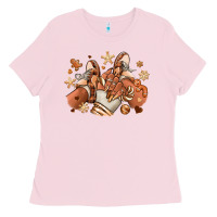 Bubblegum Pink Melanin Christmas black girl sneakers Ladies Tee - RanaPortraitStore