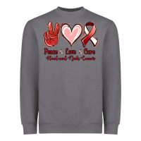 Storm peace love cure head and neck cancer Heavyweight Sweatshirt - Jasminsmagicworld
