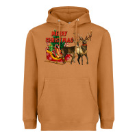 Meerkat merry christmas two deers Heavyweight Hoodie - LillyAllenDesigns