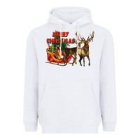 Merry Christmas Two Deers Heavyweight Hoodie | Teevron