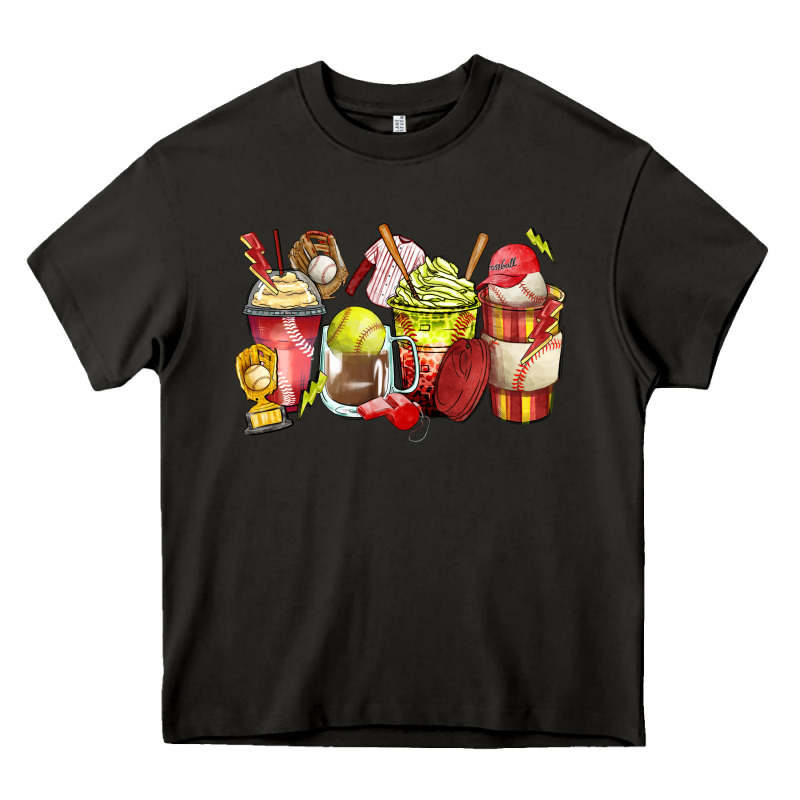 Baseball And Softball Coffee Cups Heavy Core Tee by Zillion Design Studio | Teevron