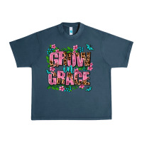 Midnight Navy grow in grace Urban Heavy Tee - AdoDesignShop