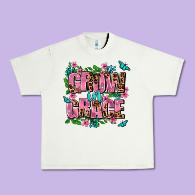 Grow In Grace Urban Heavy Tee Designed By Adodesignshop
