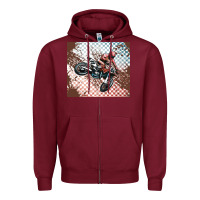 Burgundy born to ride dirty bikes Zipper Hoodie - MaliasSmallBusiness