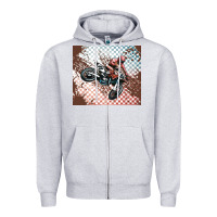 Heather Grey born to ride dirty bikes Zipper Hoodie - MaliasSmallBusiness