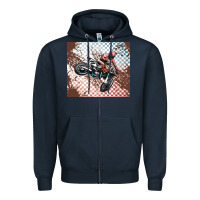 Navy born to ride dirty bikes Zipper Hoodie - MaliasSmallBusiness