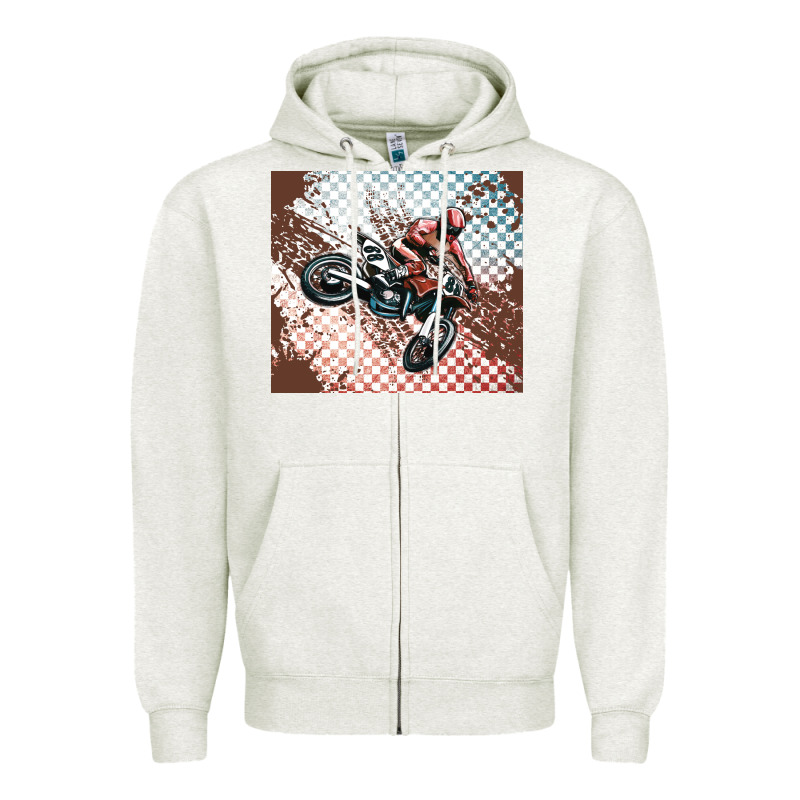 Born To Ride Dirty Bikes Zipper Hoodie by MaliasSmallBusiness | Teevron
