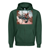 Sports Green born to ride dirty bikes Zipper Hoodie - MaliasSmallBusiness
