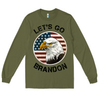 Army Green Lets Go Brandon American Bald Eagle Long Sleeve Tee - Jasminsmagicworld