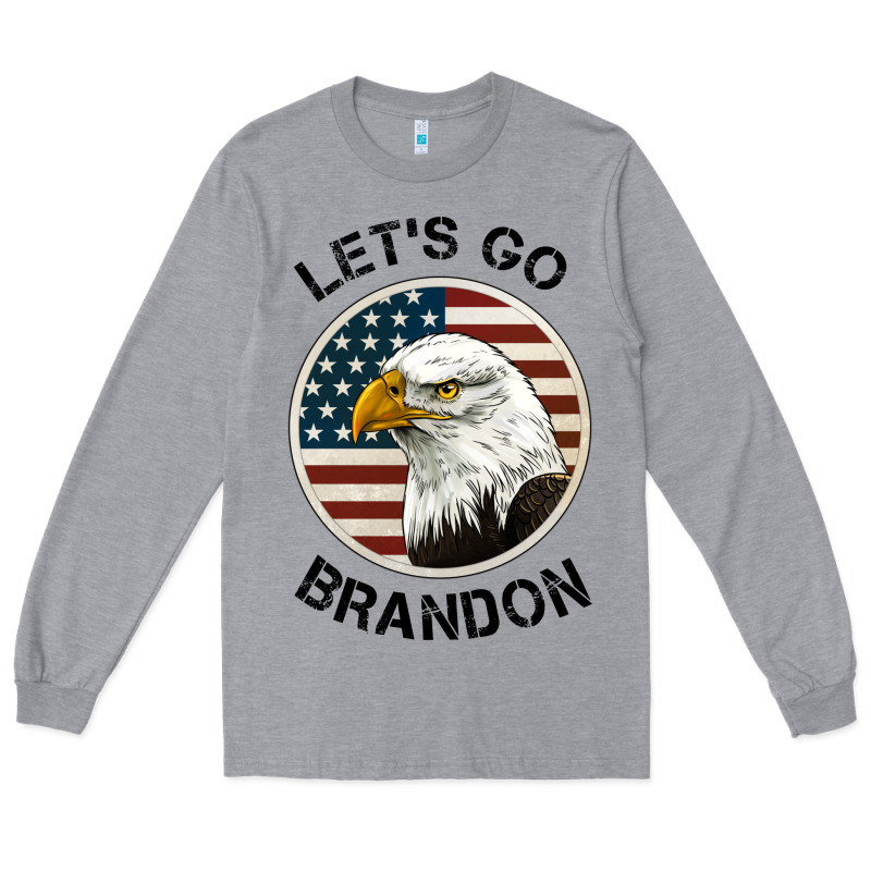 Lets Go Brandon American Bald Eagle Long Sleeve Tee by Jasminsmagicworld | Teevron