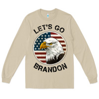 Mushroom Lets Go Brandon American Bald Eagle Long Sleeve Tee - Jasminsmagicworld