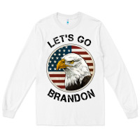White Lets Go Brandon American Bald Eagle Long Sleeve Tee - Jasminsmagicworld