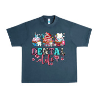 Midnight Navy dental life with cupcakes Urban Heavy Tee - AdoDesignShop