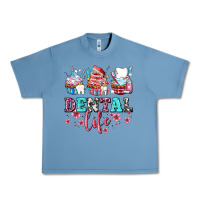 Pebble Blue dental life with cupcakes Urban Heavy Tee - AdoDesignShop