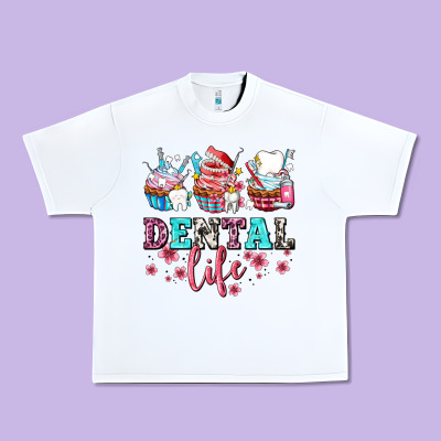 Dental Life With Cupcakes Urban Heavy Tee Designed By Adodesignshop