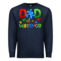 Navy dad of a warrior Premium Sweatshirt - Artiststas