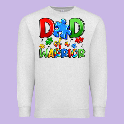 Dad Of A Warrior Premium Sweatshirt Designed By Artiststas