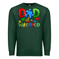 Sports Green dad of a warrior Premium Sweatshirt - Artiststas