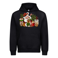 Black western santa cowboy coffe cups christmas Urban Hoodie - CowGirlArtShop