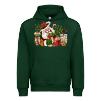 Forest Green western santa cowboy coffe cups christmas Urban Hoodie - CowGirlArtShop