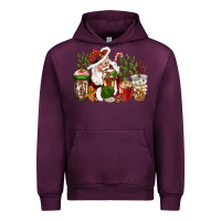 Mauve Wine western santa cowboy coffe cups christmas Urban Hoodie - CowGirlArtShop