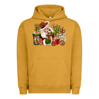 Pigment Peanut Butter western santa cowboy coffe cups christmas Urban Hoodie - CowGirlArtShop
