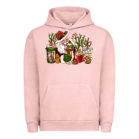 Pigment Salmon western santa cowboy coffe cups christmas Urban Hoodie - CowGirlArtShop