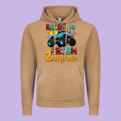 Ready To School Crush 2nd Grade Vintage Hoodie Designed By Adodesignshop