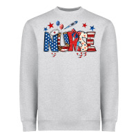 Heather Grey american nurse Heavyweight Sweatshirt - BundleAndBundleShop