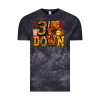 Cloud Black three up three down softball Vintage Tee - Jasminsmagicworld