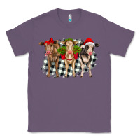 Lavender Christmas heifers front view Classic Tee - RanaPortraitStore