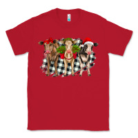 Red Christmas heifers front view Classic Tee - RanaPortraitStore