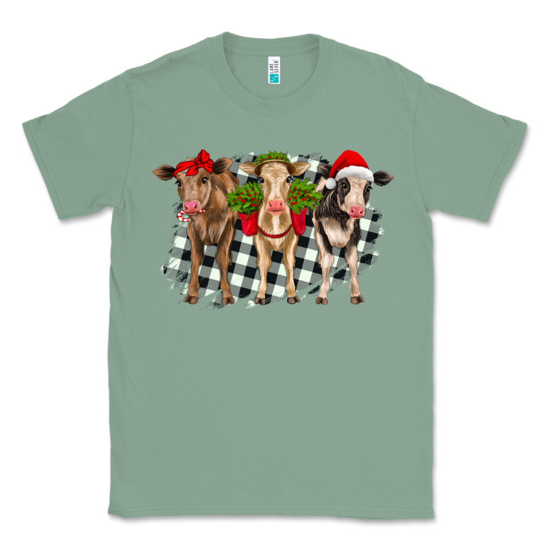 Christmas Heifers Front View Classic Tee by RanaPortraitStore | Teevron