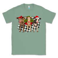 Sage Christmas heifers front view Classic Tee - RanaPortraitStore