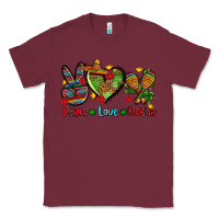 Burgundy peace love fiesta ado Classic Tee - AdoDesignShop