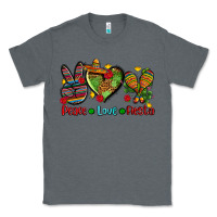 Charcoal Heather peace love fiesta ado Classic Tee - AdoDesignShop