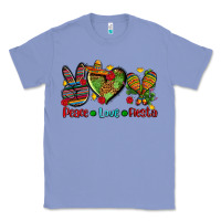 Colony Blue peace love fiesta ado Classic Tee - AdoDesignShop